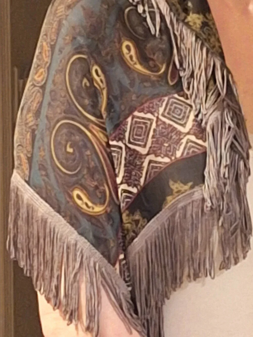 Rayon Scarf with Tassels